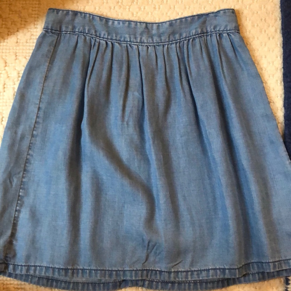 Madewell denim skirt
